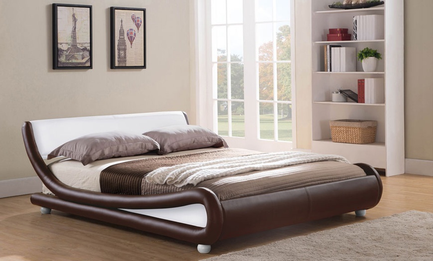 Image 3: Galaxy Curved Bed Frame