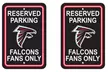 Fremont Die NFL 12" x 18" Plastic Parking Sign (2-Pack) - Second Medium