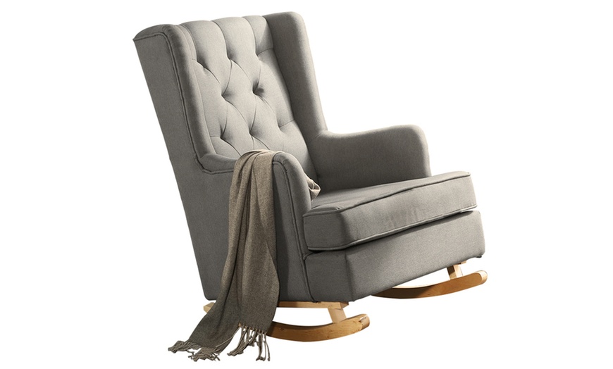 Image 20: Convertible Rocking Armchair