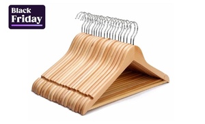 20 or 40 Wooden Hangers