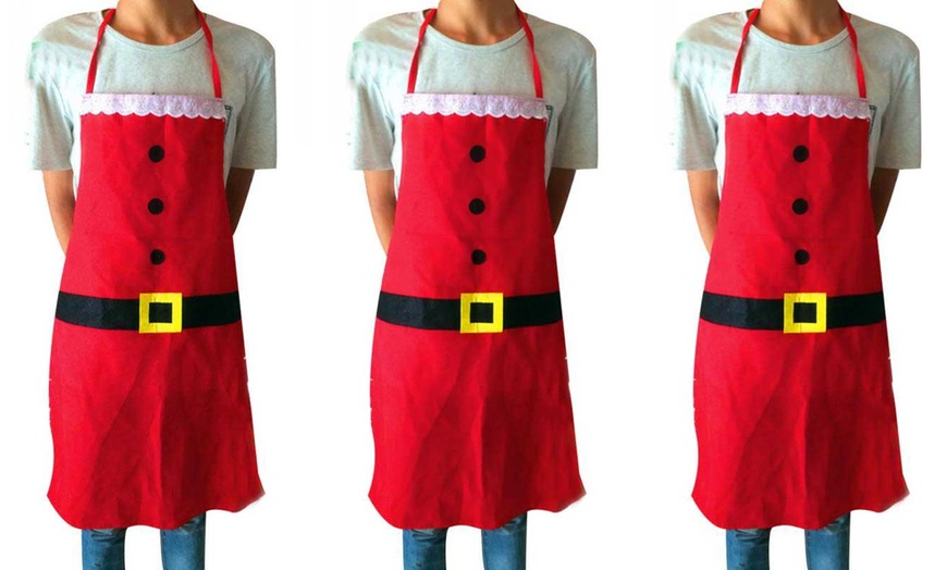 Image 3: Christmas-Themed Santa Apron