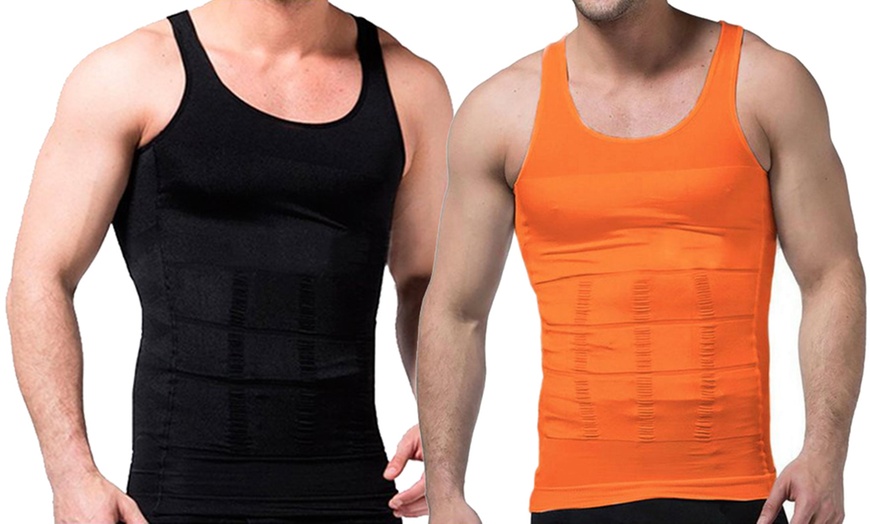 Image 8: Men's Slimming Vest