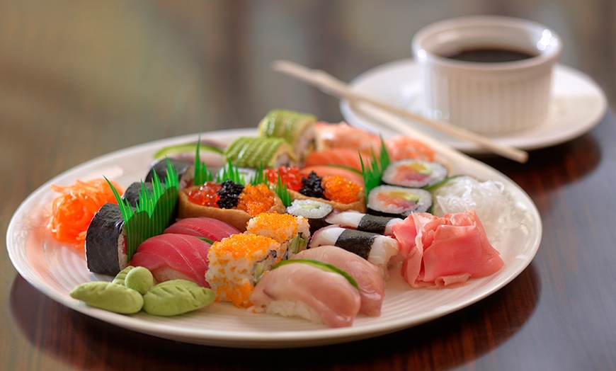 Image 6: Sushi and Sashimi at  Cafe Sushi at 4* Two Seasons Hotel