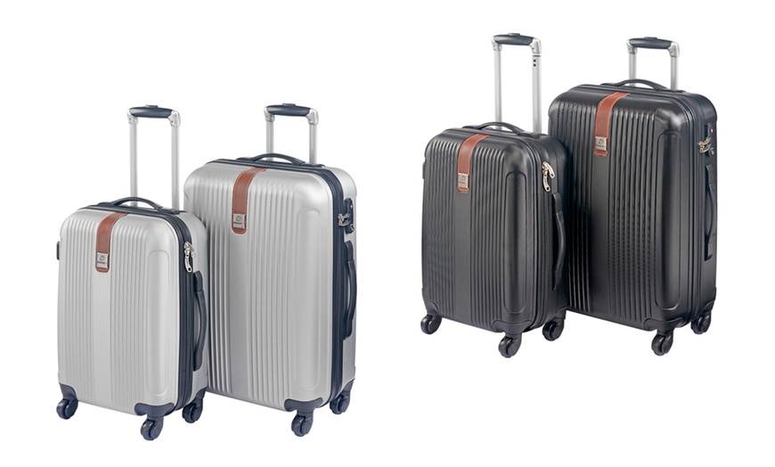 Image 1: Two-Piece ABS Suitcase Set