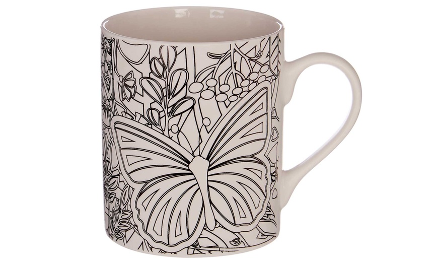 Image 3: Premier Housewares Colour-In Mug