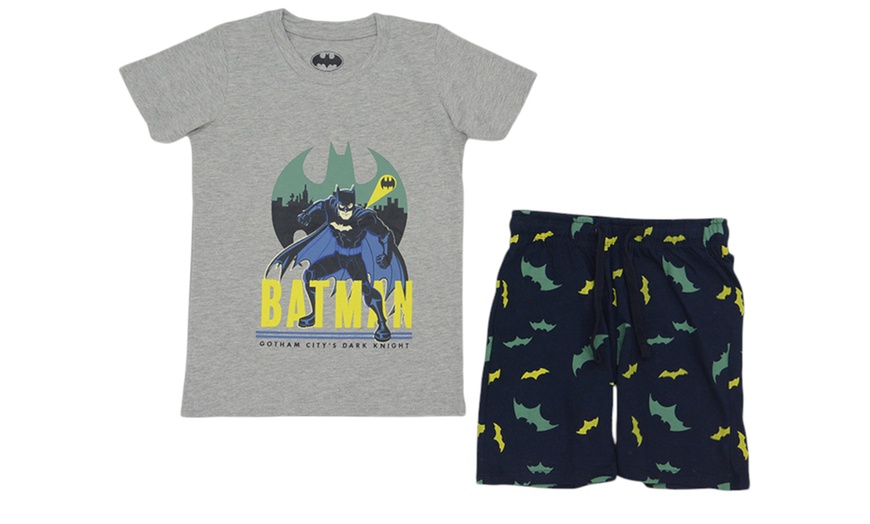 Image 4: Kids T-Shirts and Shorts Set Batman Print Outfits