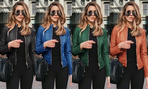 Lightweight PU Leather Jacket