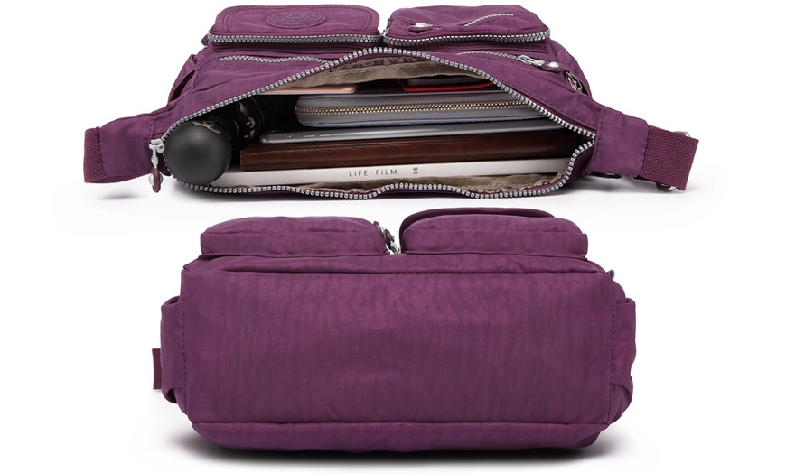 Image 19: Multi-Compartment Crossbody Bag