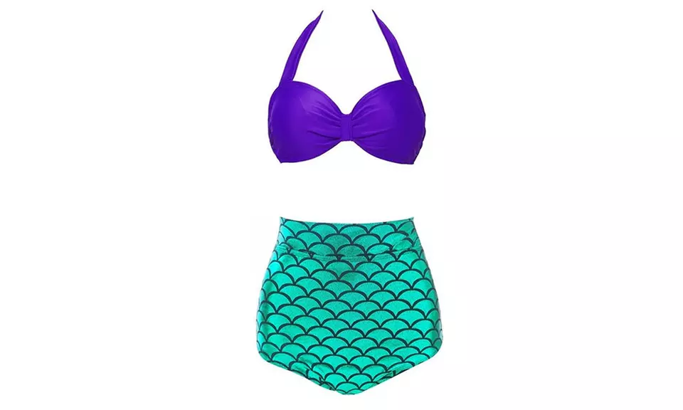 Fish Scale Two-Piece Swimsuit - Primary Image