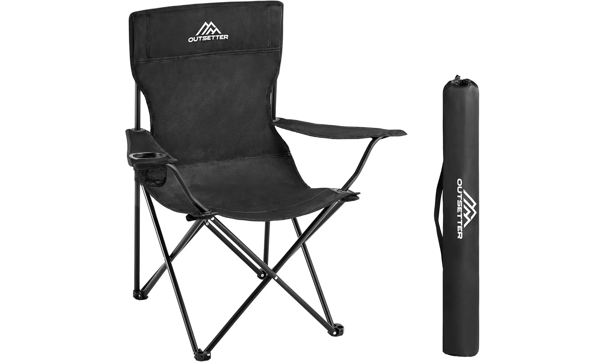 Foldable Camping Chair with Cup Holder