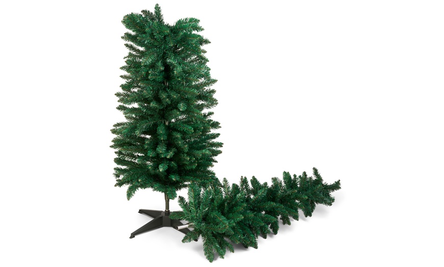 Image 3: 7ft Slimline Christmas Tree