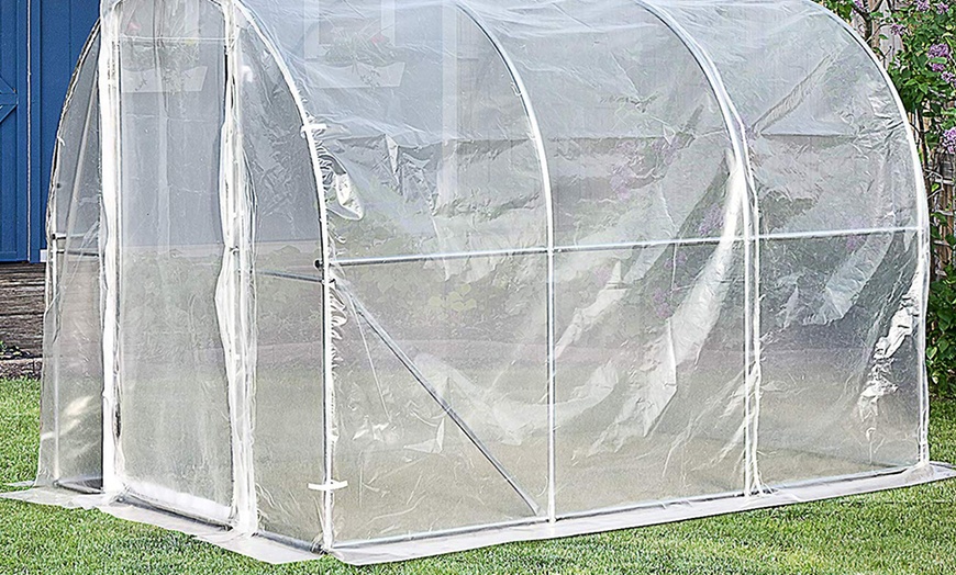 Image 4: Outsunny Walk-In Tunnel Greenhouse