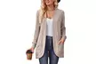 Women's Ribbed Long Sleeve Cardigan - Second Medium