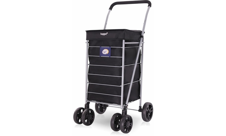 Image 3: Hoppa Lightweight Foldable Shopping Trolley 75.6L