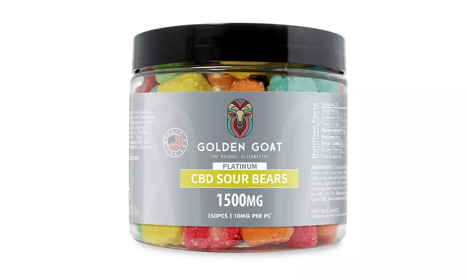 3000MG - 12,000MG Premium Grade CBD Infused Gummies by Golden Goat