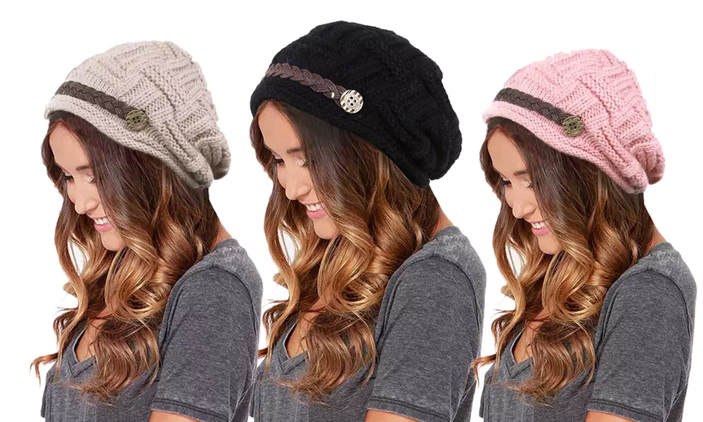 1 ou 2 bonnets 100% acrylique pour femme, coloris et quantité au choix - Primary Image