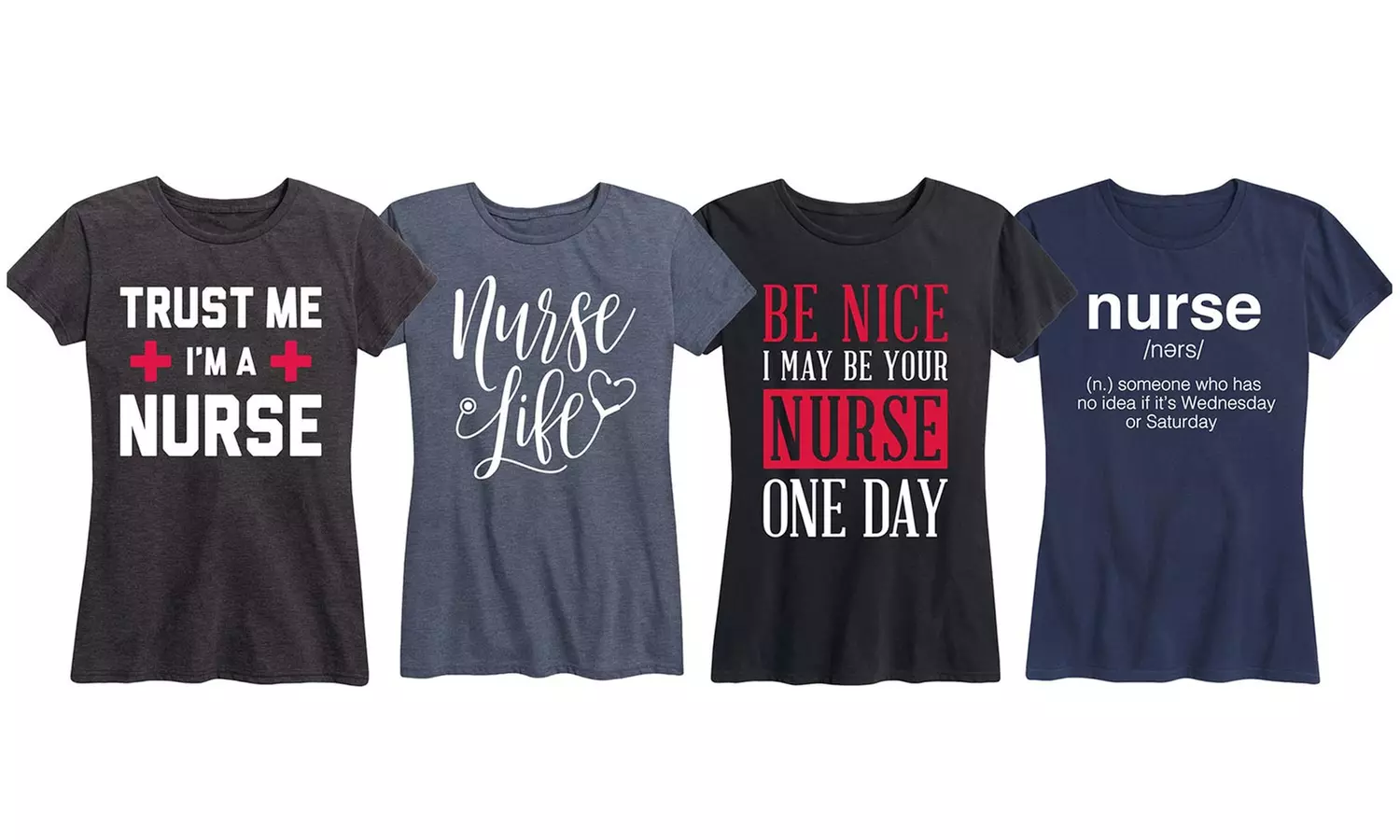 Women's Funny Nurse Life Tee. Plus Sizes Available. - Primary Image