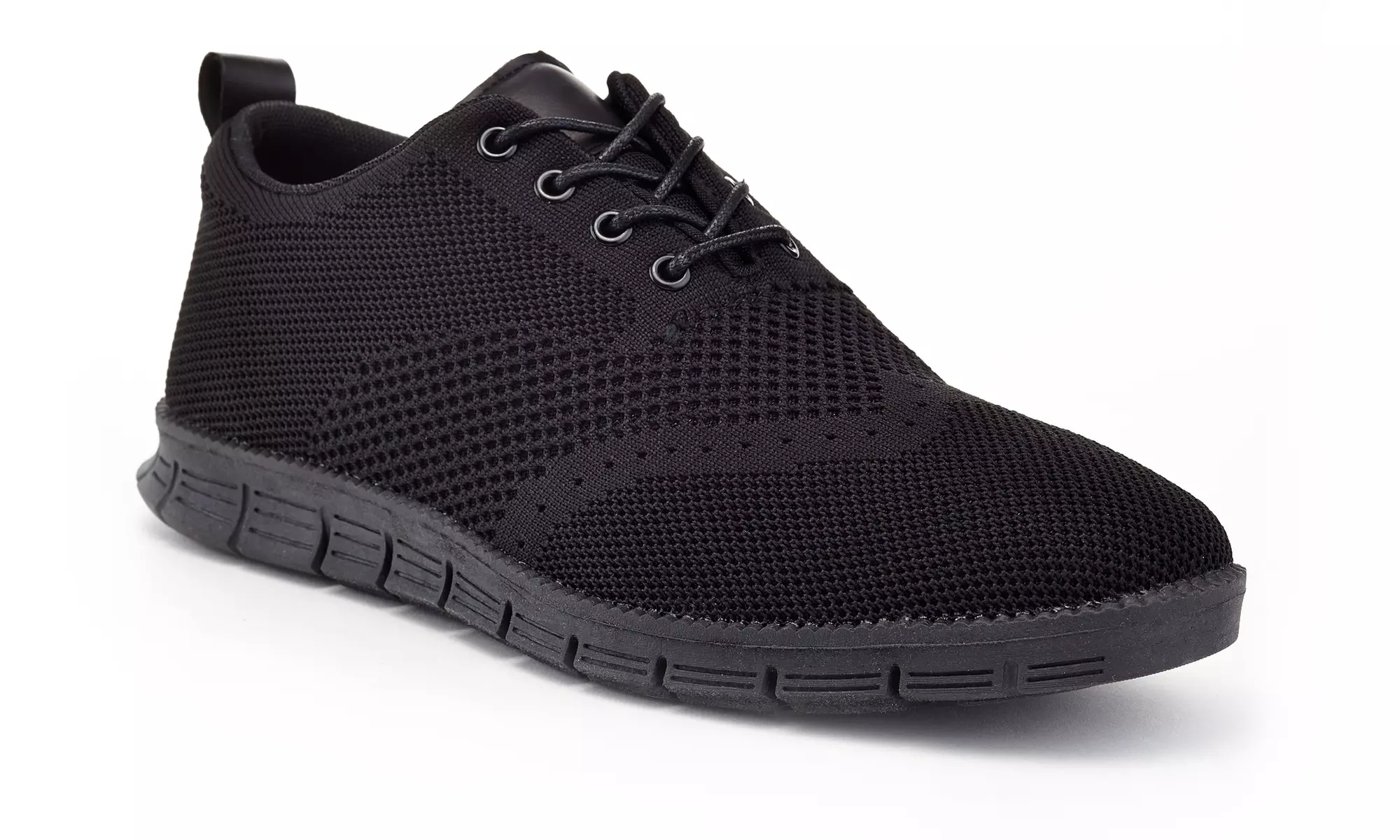 Franco Vanucci Men's Oxford-Style Memory-Foam Knit Shoes (Size 7.5) - Primary Image