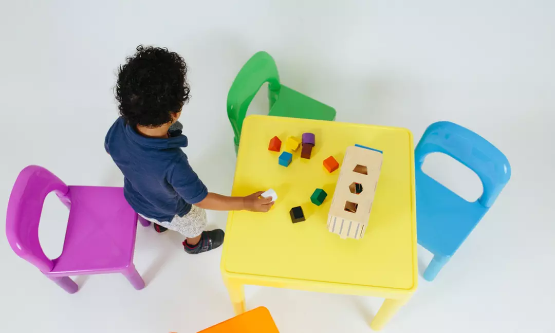 Oxgord Kids' Table and Chair Play Set (5-Piece) - Primary Image
