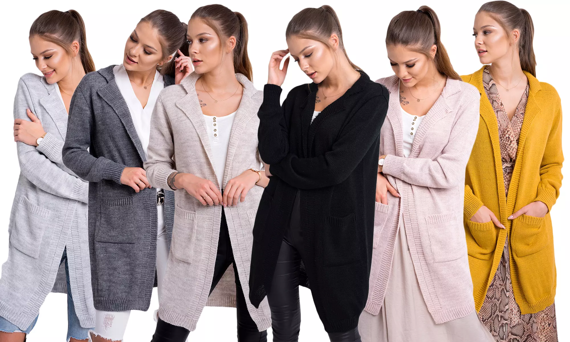 1x oder 2x Damen-Cardigan in der Farbe nach Wahl - Primary Image