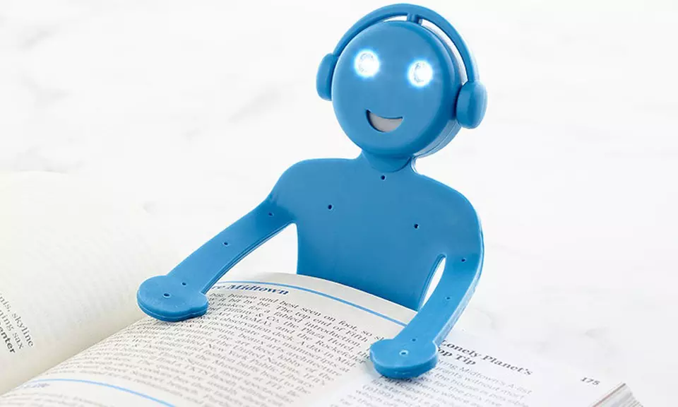 1 o 2 luci da lettura sottile e flessibile a forma di segnalibro - Primary Image