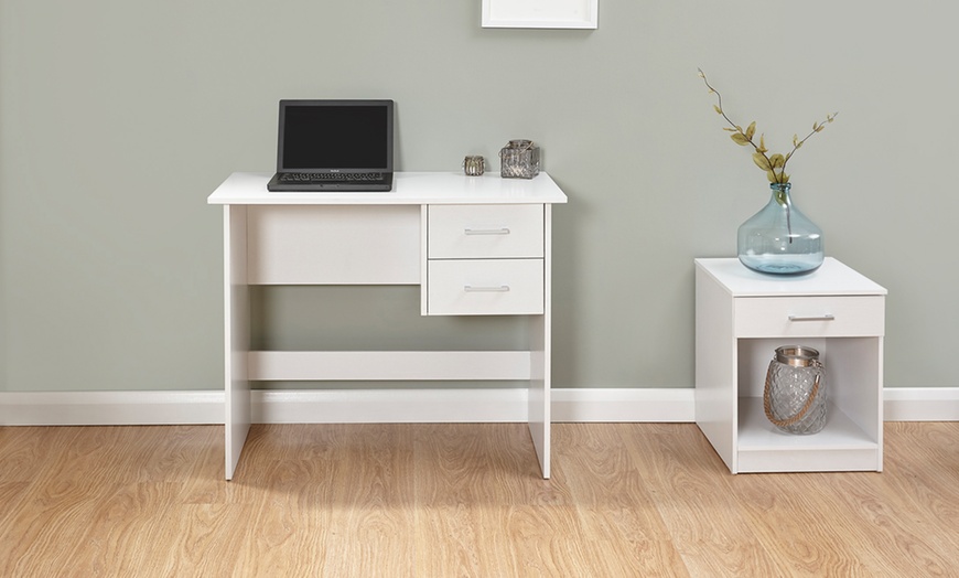 Image 21: Simple Two-Drawer Desk