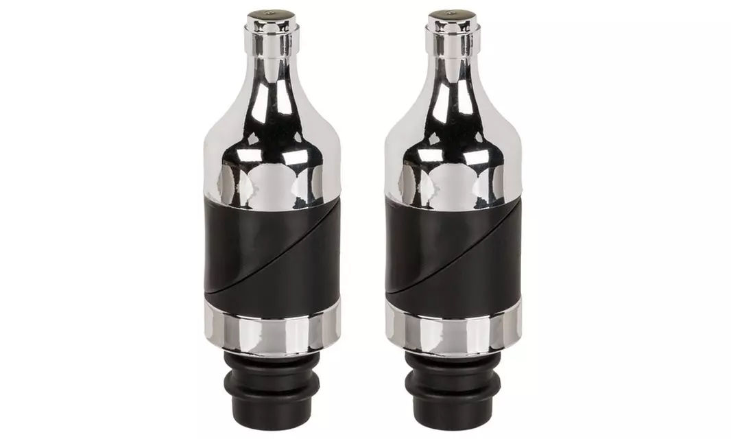 1 o 2 tappi versatori per bottiglia di vino con funzione 2 in 1 - Image 2