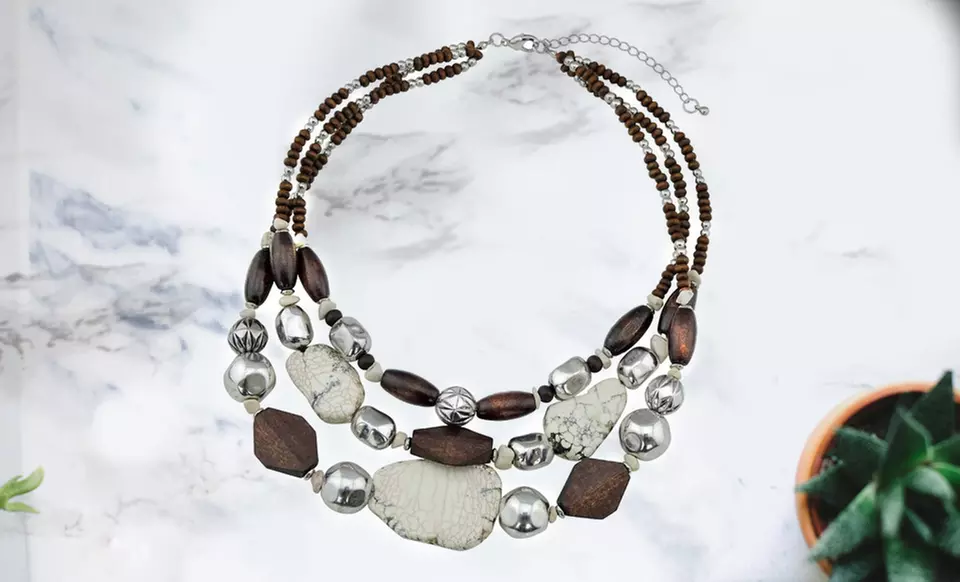 Multi-layer Chunky Boho Necklace from Novadab (75% Off) - Primary Image