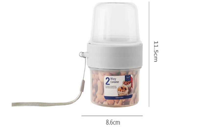 Image 7: Two-Way Double-Layer Plastic Food Container