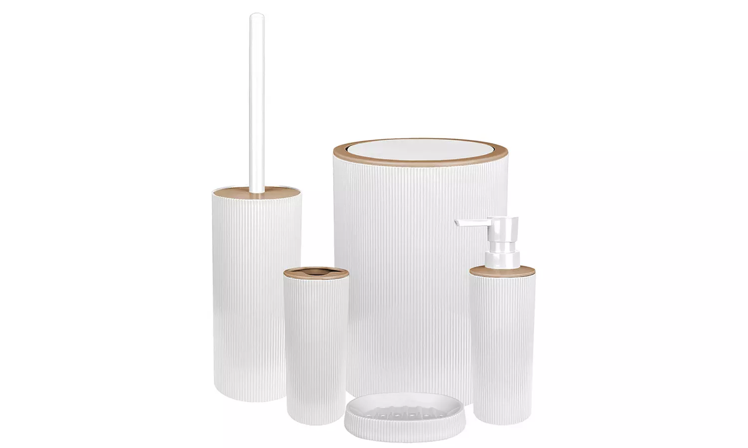 5-teiliges Badezimmeraccessoires-Set