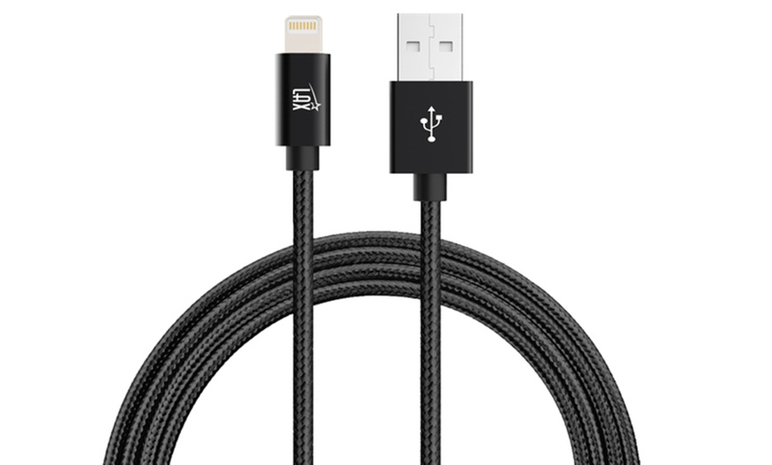 LAX 10Ft. Apple Certified Braided Lightning Charging Cables | Groupon