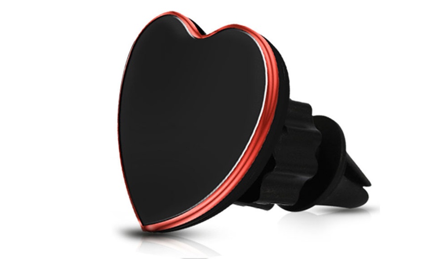 Image 4: Heart-Shaped Magnet Phone Holder