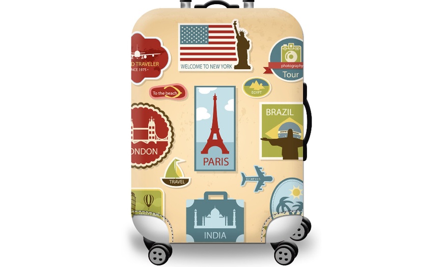 Image 8: Printed Luggage Cover