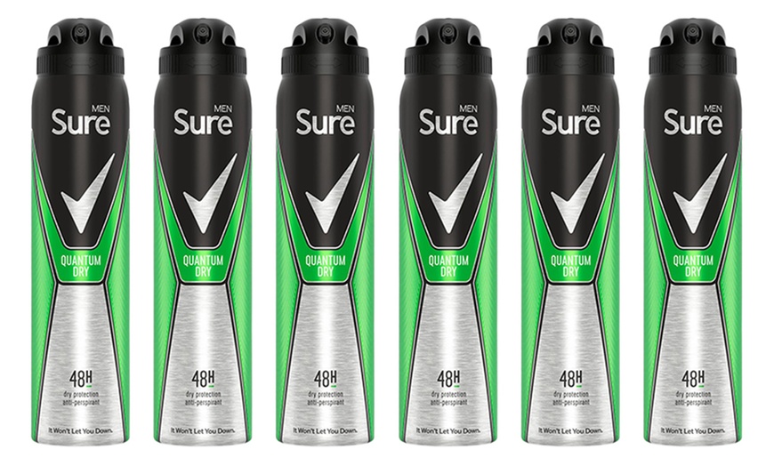 Image 8: Six-Pack of Sure for Men Antiperspirant Body Spray Deodorant