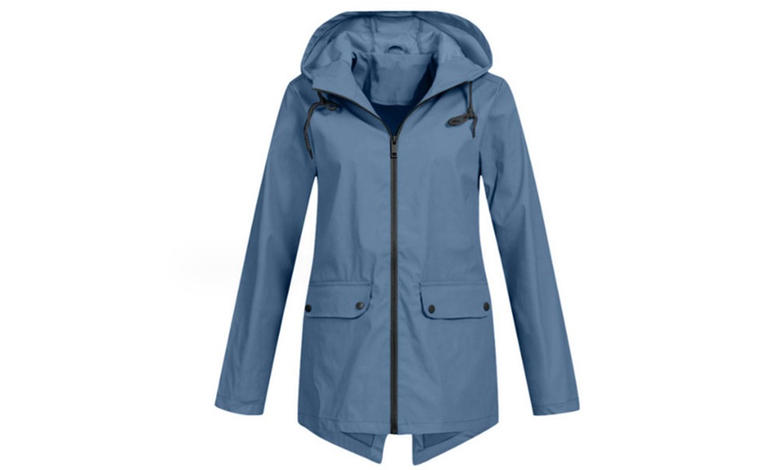 Image 5: Women's Lightweight Hooded Raincoat