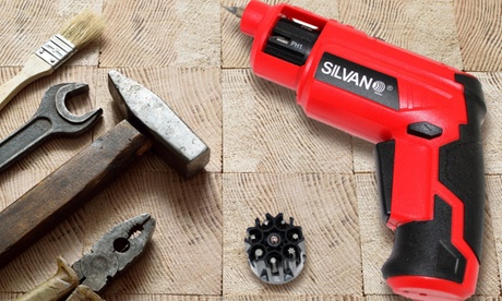 1 o 2 cacciavite pneumatici Silvano, con tamburo scorrevole per selezionare la punta