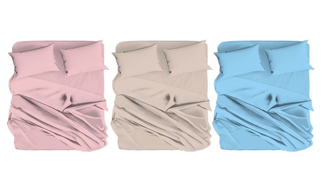 Lenzuolo teso Cool in 100% cotone disponibile in 3 misure e vari colori