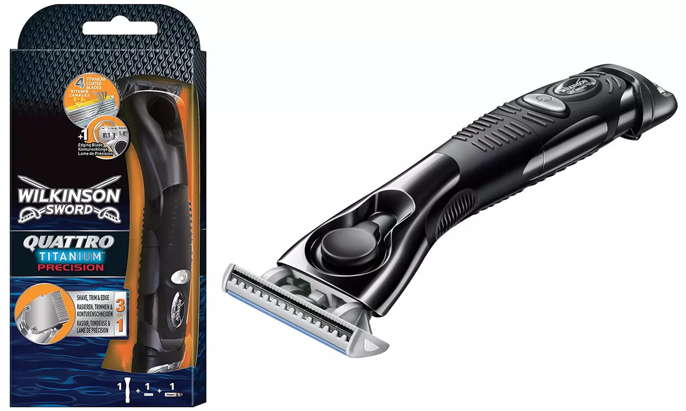 1x oder 2x Wilkinson Sword Quattro Titanium Precision Rasierer - Primary Image