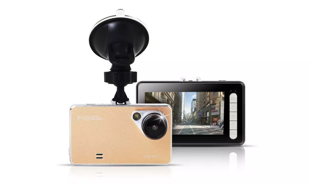 UltraSlim Full-HD Dashcam mit großem LCD-Bildschirm und Nachtsicht inkl. Versand - Primary Image