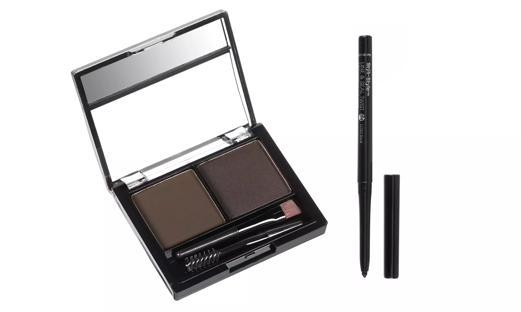 Styli-Style Brow Powder and Eyeliner Set - Second Medium