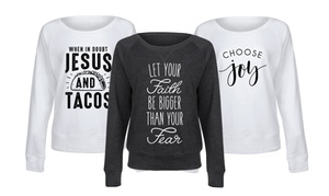 Women's Religious Slouchy Pullovers