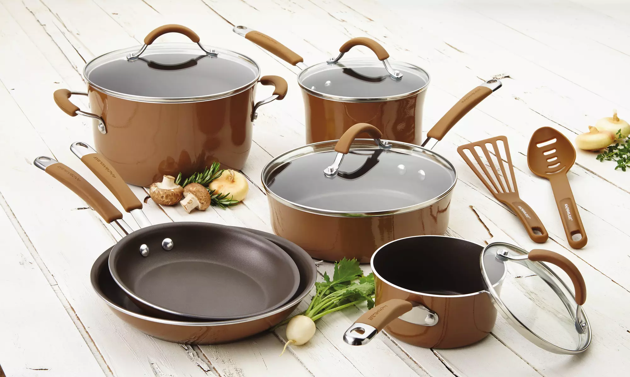 Rachael Ray Cucina Hard Enamel Nonstick Cookware Set (12-Piece) - Second Medium