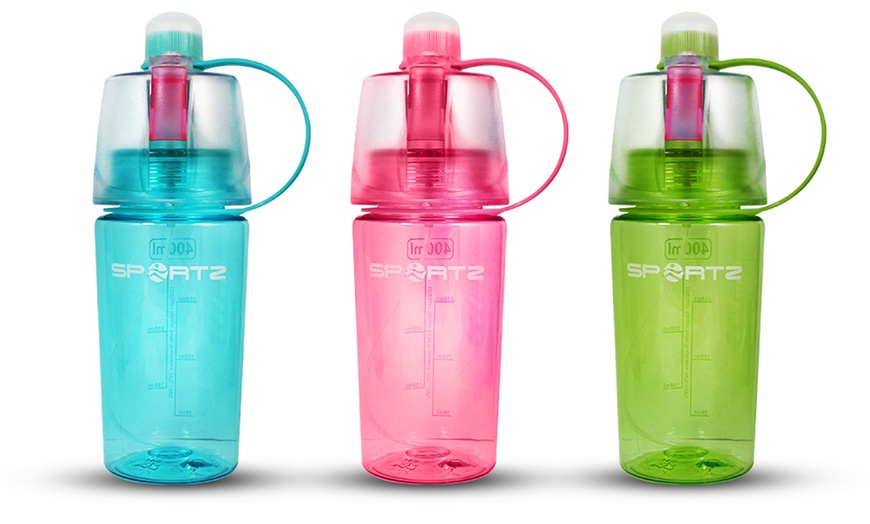 Image 2: Water Bottle with Spray Function