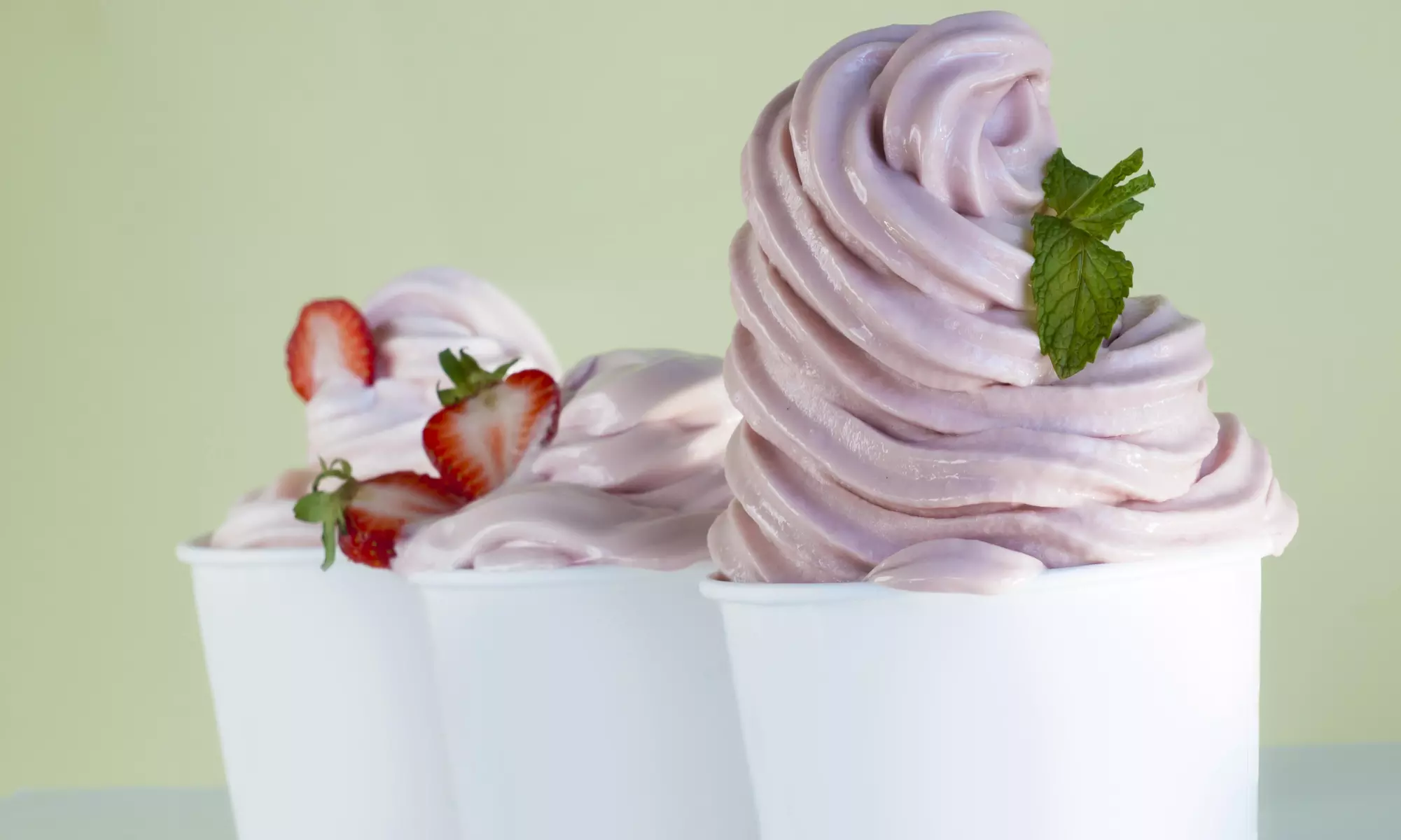 Four Cups of Frozen Yogurt with Toppings at Yowza Yogurt Paradise (46% Off) - Primary Image
