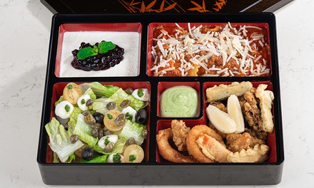 For One Adult: 5* Premium Bento Box Meal with a Soft Drink