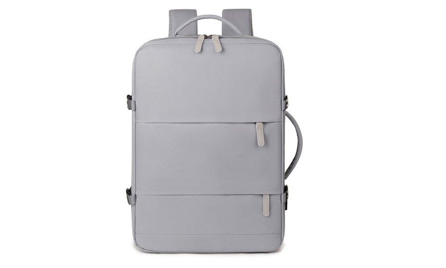 Image 12: Travel Backpack with USB Charging Port