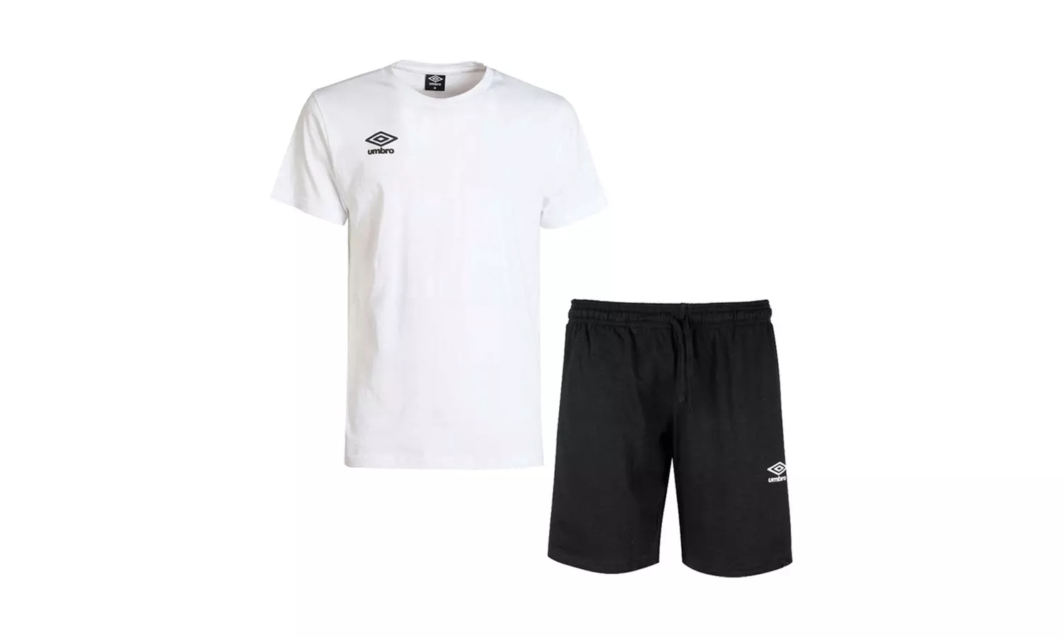Completo da uomo con maglietta e pantaloncini Umbro