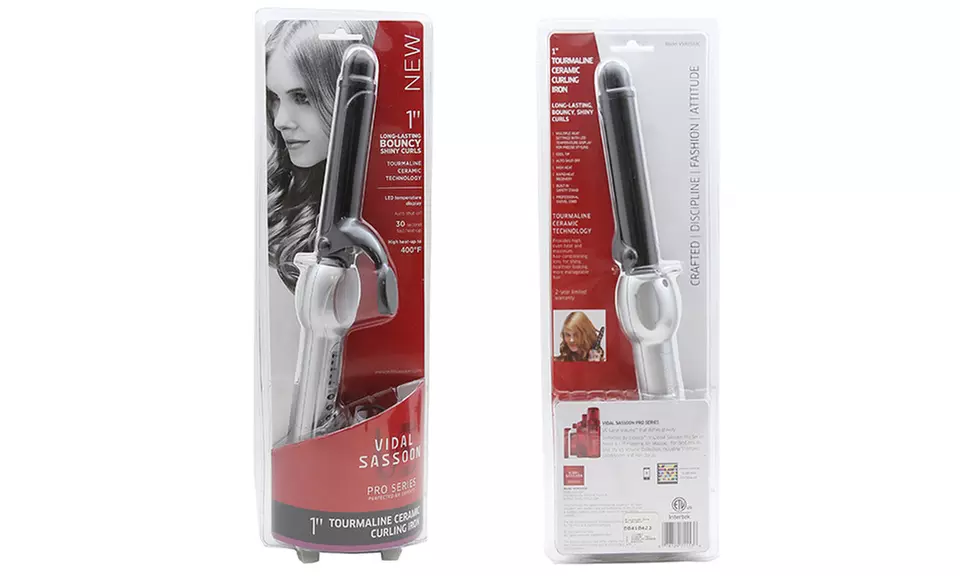 Vidal Sassoon VSIR1553 Pro Series Digital Tourmaline Ceramic Curling Iron - Second Medium