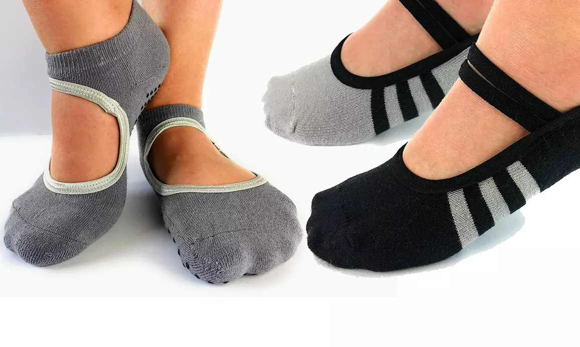 1x, 2x, 3x, 4x oder 6x Sport Yogasocken für Damen in der Farbe und im Modell nach Wahl - Primary Image