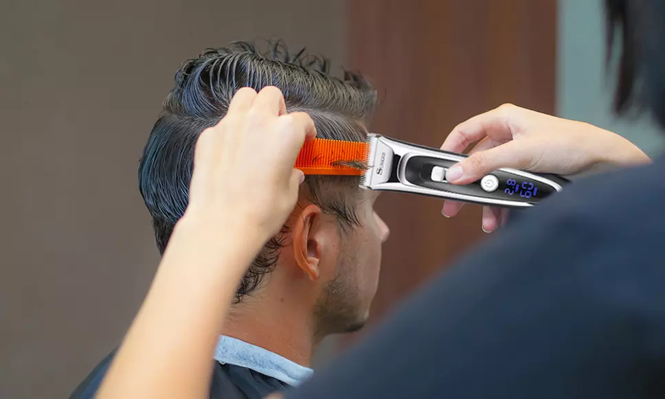 Surker RFC-688B Electric Foil Men's Wireless Hair Clipper Set (11-Piece) - Second Medium